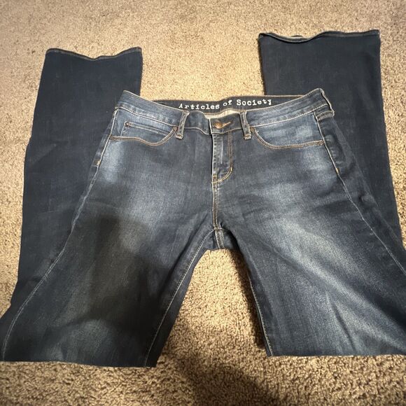 Articles Of Society Women's Faith Flare Jeans Navy Size 29 - Picture 1 of 7